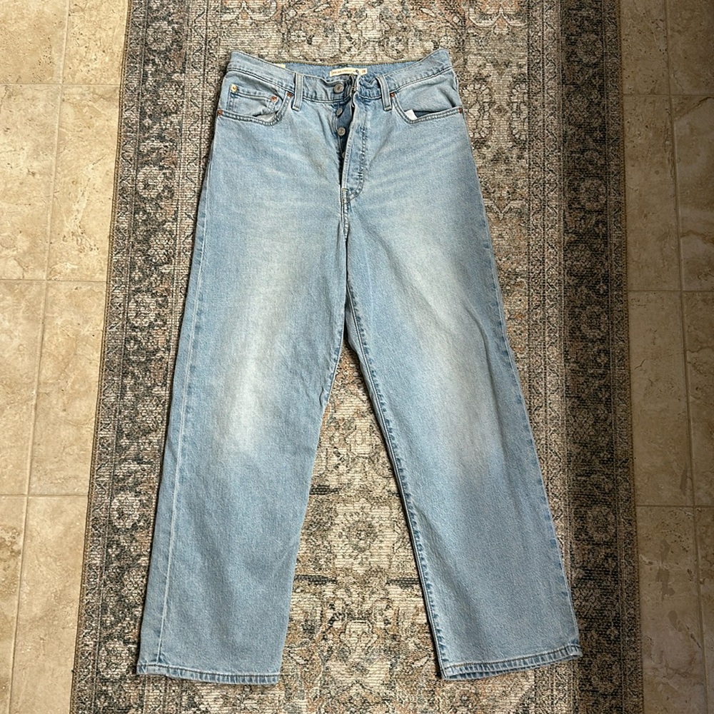 Levi's Light Wash Blue Straight-Leg Jeans